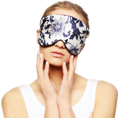 Silk Sleeping Mask with Porcelain Pattern Eye Cover