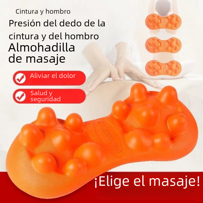 EVA Lumbar Massage Pillow and Neck Support Cushion