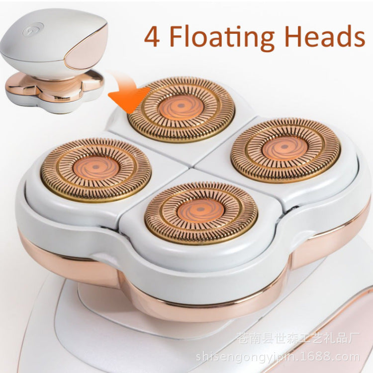 360-Degree Rotating Four-Head Electric Hair Remover
